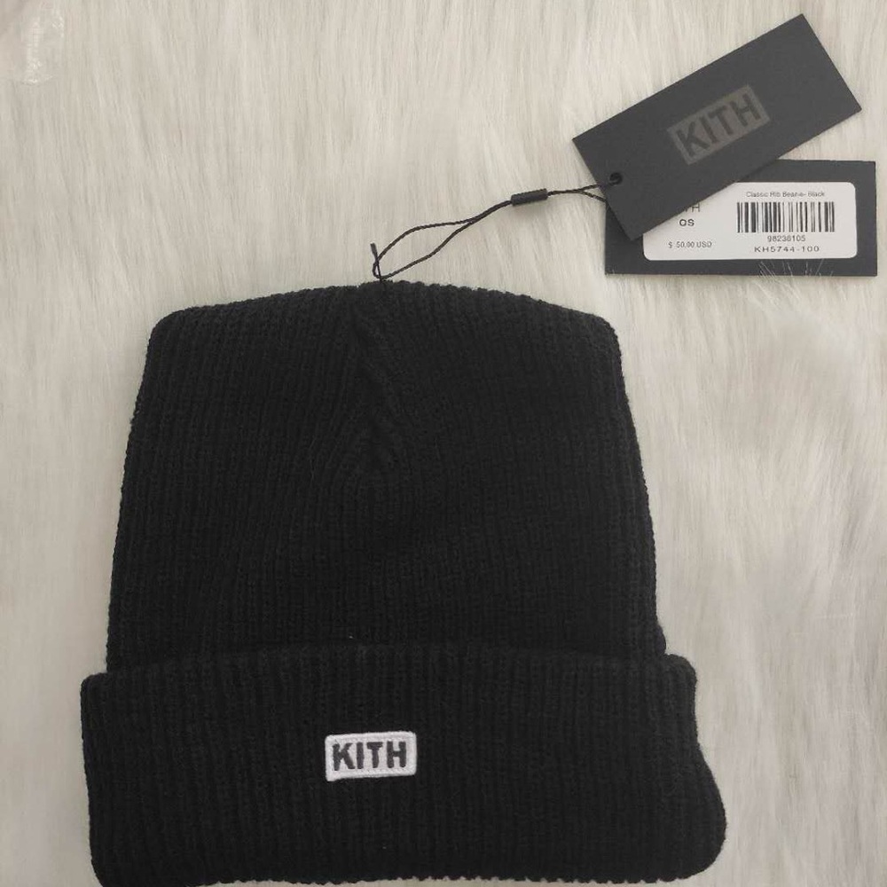 Kith Black Knit Beanie